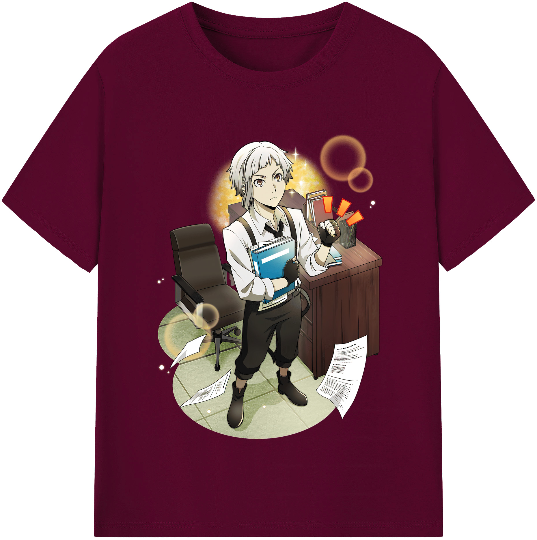（画像用） 文豪ストレイドッグス Bungo Stray Dogs レディースカジュアルプリントTシャツ（綿100％）